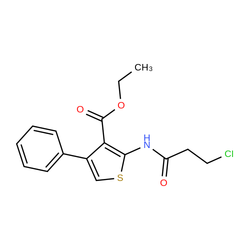 Ethyl Chloropropanamido Phenylthiophene