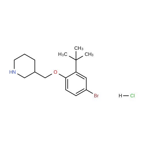 1219972 47 0 3 4 Bromo 2 Tert Butyl Phenoxy Methyl Piperidine