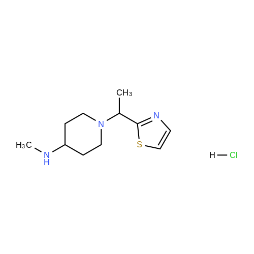 1289385 60 9 N Methyl 1 1 Thiazol 2 Yl Ethyl Piperidin 4 Amine