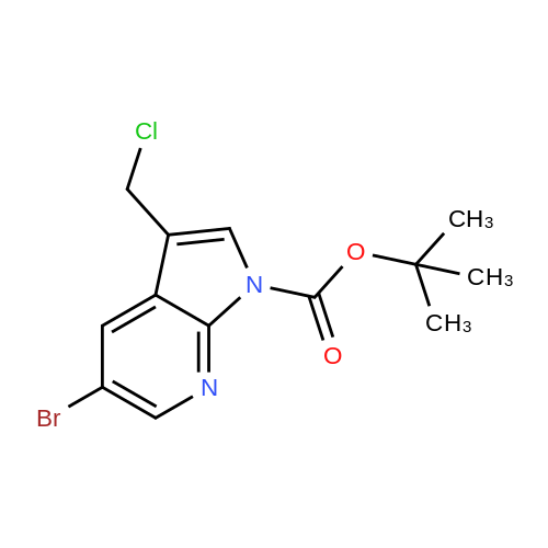 1234616 42 2 Tert Butyl 5 Bromo 3 Chloromethyl 1H Pyrrolo 2 3 B