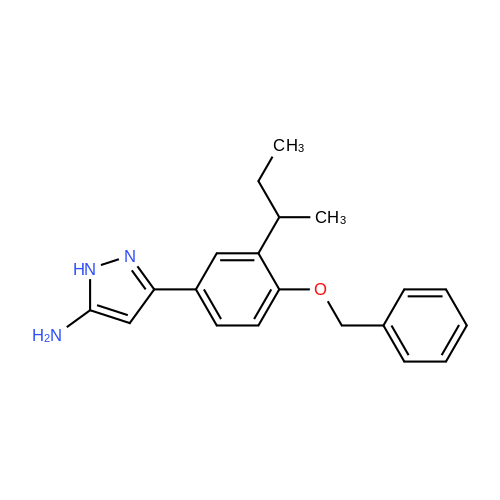 501903 23 7 3 4 Benzyloxy 3 Sec Butyl Phenyl 1H Pyrazol 5 Amine