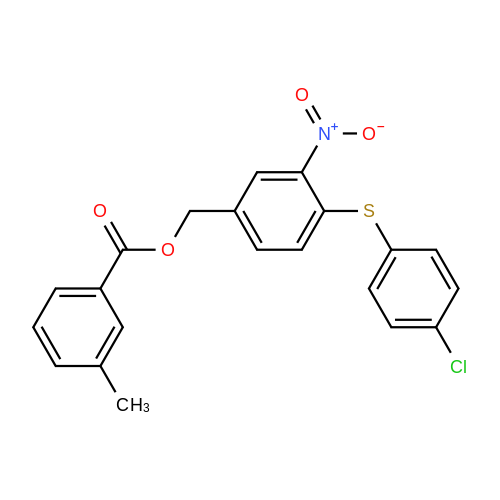 320424 12 2 4 4 Chlorophenyl Sulfanyl 3 Nitrophenyl Methyl 3