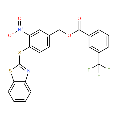 320424 22 4 4 1 3 Benzothiazol 2 Ylsulfanyl 3 Nitrophenyl Methyl 3