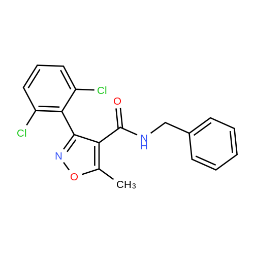 153948 24 4 N Benzyl 3 2 6 Dichlorophenyl 5 Methyl 1 2 Oxazole 4