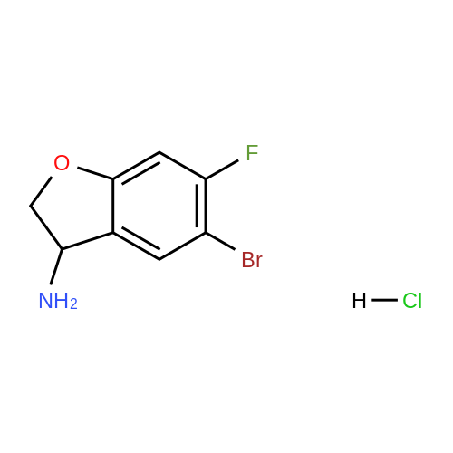 1803595 03 0 5 Bromo 6 Fluoro 2 3 Dihydro 1 Benzofuran 3 Amine