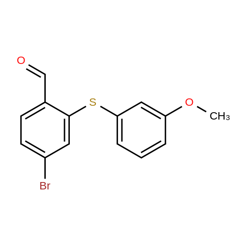 1486296 96 1 4 Bromo 2 3 Methoxyphenyl Sulfanyl Benzaldehyde Ambeed