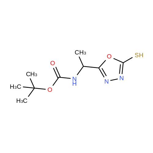 901272-26-2|tert-Butyl N-[1-(5-sulfanyl-1,3,4-oxadiazol-2-yl)ethyl ...