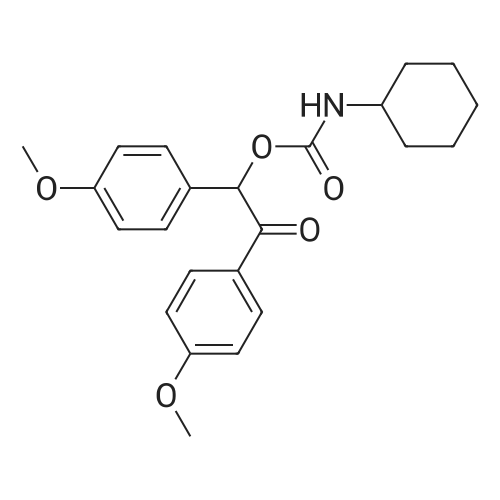 1,2-Bis(4-methoxyphenyl)-2-oxoethyl cyclohexylcarbamate