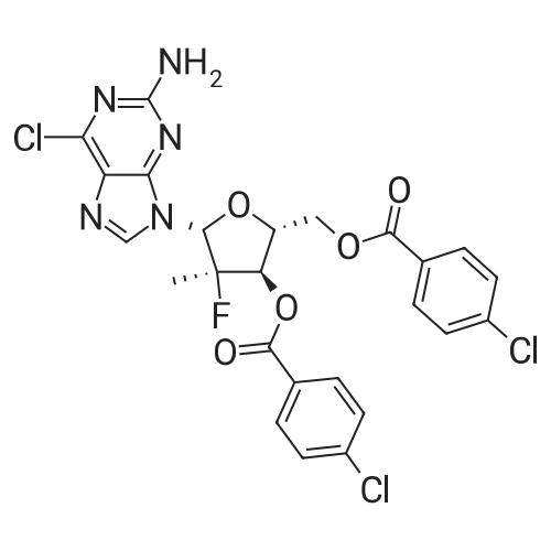 (2R,3R,4R,5R)-5-(2-Amino-6-chloro-9H-purin-9-yl)-2-(((4-chlorobenzoyl)oxy)methyl)-4-fluoro-4-methyltetrahydrofuran-3-yl 4-chlorobenzoate