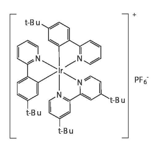 Iridium(1+), [4,4′-bis(1,1-dimethylethyl)-2,2′-bipyridine-κN1,κN1′]bis[5-(1,1-dimethylethyl)-2-(2-pyridinyl-κN)phenyl-κC]-, hexafluorophosphate(1-) (1:1)