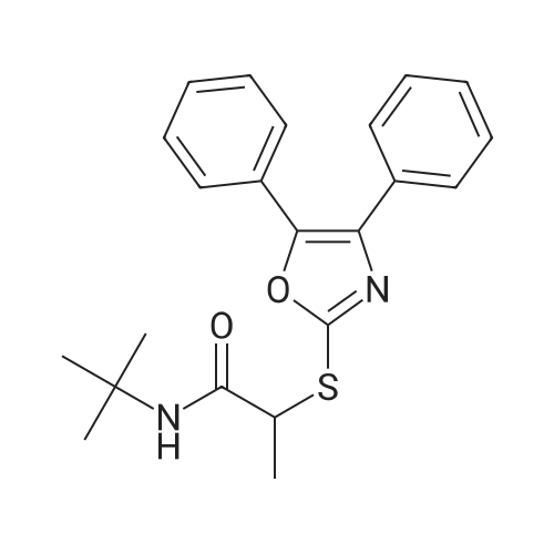 N-(tert-Butyl)-2-((4,5-diphenyloxazol-2-yl)thio)propanamide