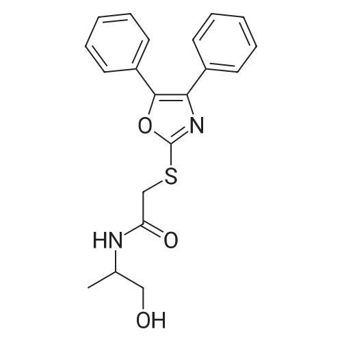 2-((4,5-Diphenyloxazol-2-yl)thio)-N-(1-hydroxypropan-2-yl)acetamide