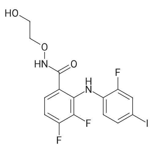 3,4-Difluoro-2-((2-fluoro-4-iodophenyl)amino)-N-(2-hydroxyethoxy)benzamide