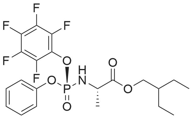 2-Ethylbutyl ((S)-(perfluorophenoxy)(phenoxy)phosphoryl)-L-alaninate