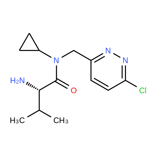 (S)-2-Amino-N-((6-chloropyridazin-3-yl)methyl)-N-cyclopropyl-3-methylbutanamide