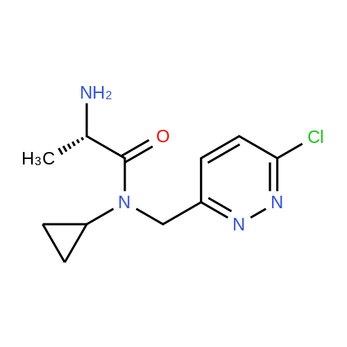 (S)-2-Amino-N-((6-chloropyridazin-3-yl)methyl)-N-cyclopropylpropanamide