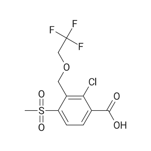 2-Chloro-4-(methylsulfonyl)-3-((2,2,2-trifluoroethoxy)methyl)benzoic acid
