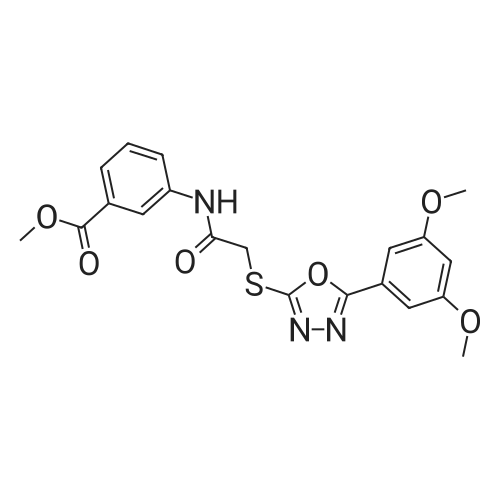 Methyl 3-(2-((5-(3,5-dimethoxyphenyl)-1,3,4-oxadiazol-2-yl)thio)acetamido)benzoate