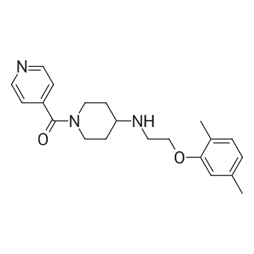 (4-((2-(2,5-Dimethylphenoxy)ethyl)amino)piperidin-1-yl)(pyridin-4-yl)methanone