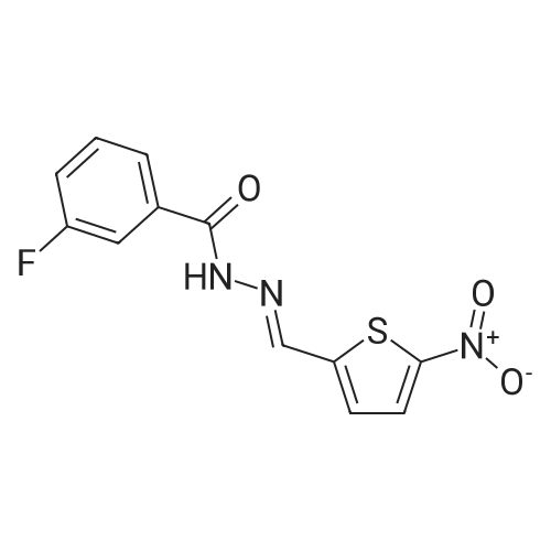 3-Fluoro-N'-((5-nitrothiophen-2-yl)methylene)benzohydrazide
