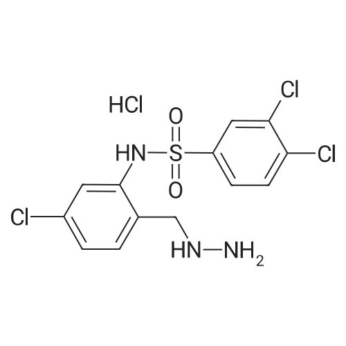 3,4-Dichloro-N-(5-chloro-2-(hydrazinylmethyl)phenyl)benzenesulfonamide hydrochloride