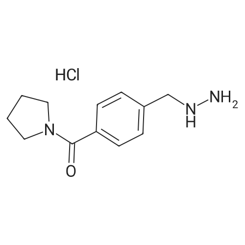 (4-(Hydrazinylmethyl)phenyl)(pyrrolidin-1-yl)methanone hydrochloride