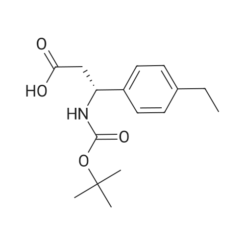 (R)-3-((tert-Butoxycarbonyl)amino)-3-(4-ethylphenyl)propanoic acid