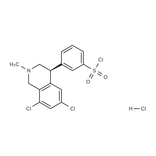(S)-3-(6,8-Dichloro-2-methyl-1,2,3,4-tetrahydroisoquinolin-4-yl)benzenesulfonyl chloride hydrochloride