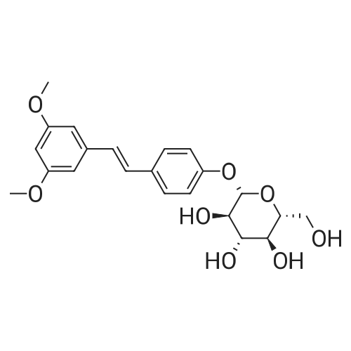 (2S,3R,4S,5S,6R)-2-(4-((E)-3,5-Dimethoxystyryl)phenoxy)-6-(hydroxymethyl)tetrahydro-2H-pyran-3,4,5-triol