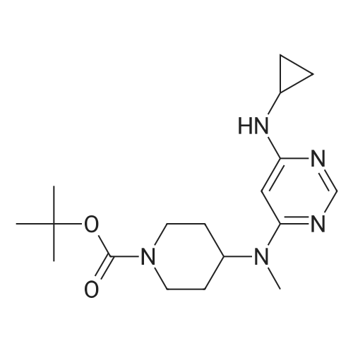 tert-Butyl 4-((6-(cyclopropylamino)pyrimidin-4-yl)(methyl)amino)piperidine-1-carboxylate