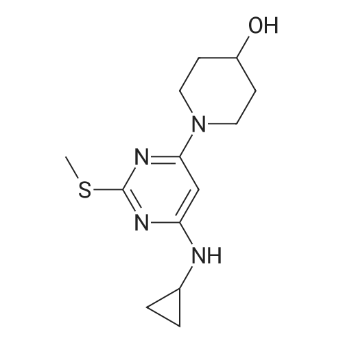 1-(6-(Cyclopropylamino)-2-(methylthio)pyrimidin-4-yl)piperidin-4-ol