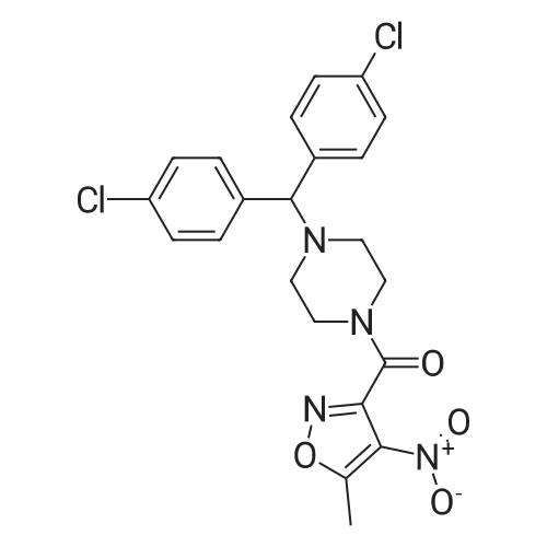 (4-(Bis(4-chlorophenyl)methyl)piperazin-1-yl)(5-methyl-4-nitroisoxazol-3-yl)methanone