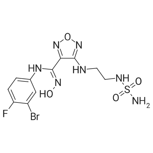 (Z)-N-(3-Bromo-4-fluorophenyl)-N'-hydroxy-4-[2-(sulfamoylamino)ethylamino]-1,2,5-oxadiazole-3-carboxamidine