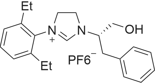 (S)-3-(2,6-Diethylphenyl)-1-(1-hydroxy-3-phenylpropan-2-yl)-4,5-dihydro-1H-imidazol-3-ium hexafluorophosphate(V)