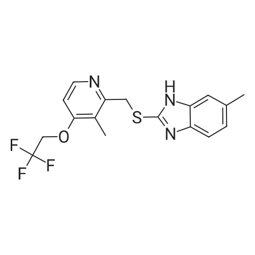 6-Methyl-2-(((3-methyl-4-(2,2,2-trifluoroethoxy)pyridin-2-yl)methyl)thio)-1H-benzo[d]imidazole