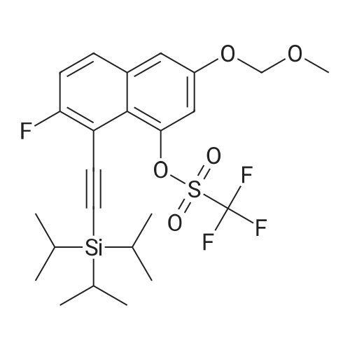 7-Fluoro-3-(methoxymethoxy)-8-((triisopropylsilyl)ethynyl)naphthalen-1-yl trifluoromethanesulfonate