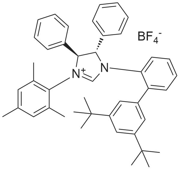 (4S,5S)-1-(3',5'-Di-tert-butyl-[1,1'-biphenyl]-2-yl)-3-mesityl-4,5-diphenyl-4,5-dihydro-1H-imidazol-3-ium tetrafluoroborate