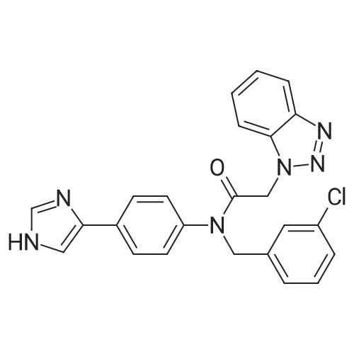 N-(4-(1H-Imidazol-5-yl)phenyl)-2-(1H-benzo[d][1,2,3]triazol-1-yl)-N-(3-chlorobenzyl)acetamide