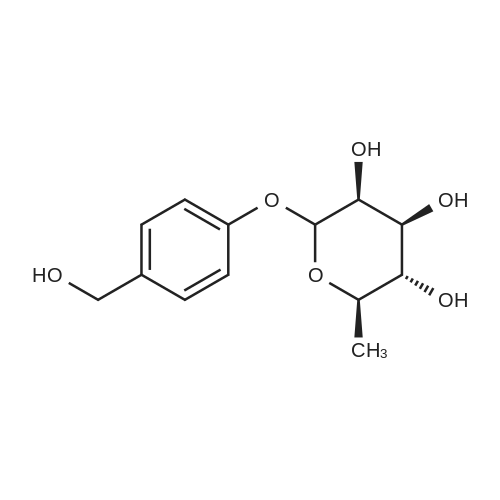 4-Hydroxymethylphenol 1-O-rhamnoside