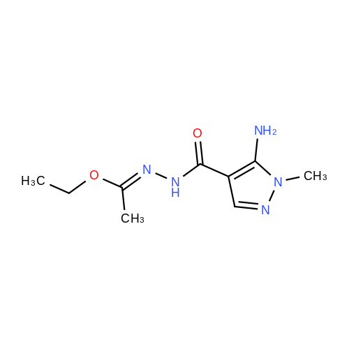 Ethyl N'-(5-amino-1-methyl-1H-pyrazole-4-carbonyl)acetohydrazonate