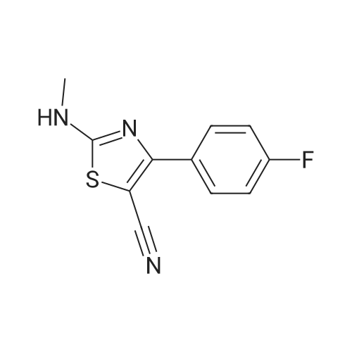 4-(4-Fluorophenyl)-2-(methylamino)thiazole-5-carbonitrile