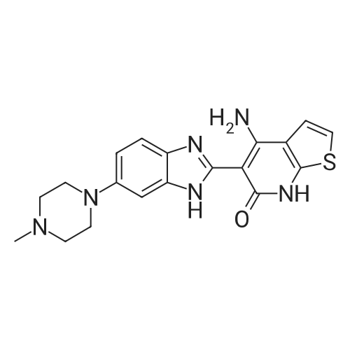 4-Amino-5-(6-(4-methylpiperazin-1-yl)-1H-benzo[d]imidazol-2-yl)thieno[2,3-b]pyridin-6(7H)-one