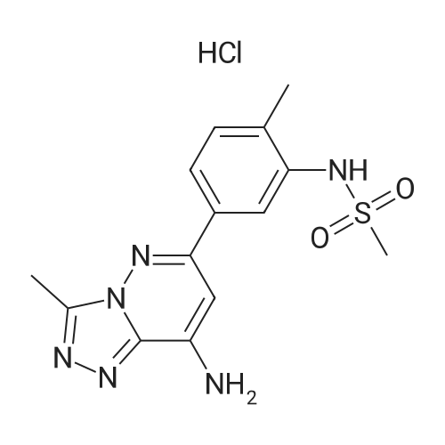 N-(5-(8-Amino-3-methyl-[1,2,4]triazolo[4,3-b]pyridazin-6-yl)-2-methylphenyl)methanesulfonamide hydrochloride