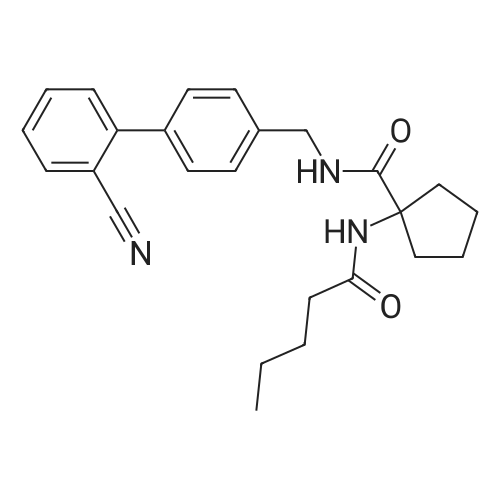 N-((2'-Cyano-[1,1'-biphenyl]-4-yl)methyl)-1-pentanamidocyclopentanecarboxamide
