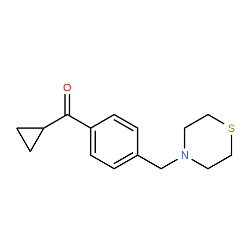 Cyclopropyl 4-(thiomorpholinomethyl)phenyl ketone