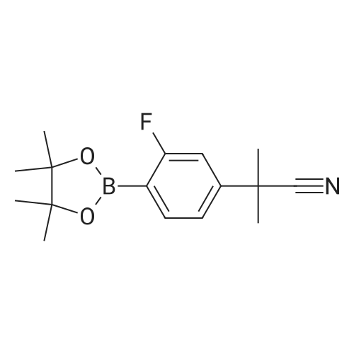 2-(3-Fluoro-4-(4,4,5,5-tetramethyl-1,3,2-dioxaborolan-2-yl)phenyl)-2-methylpropanenitrile