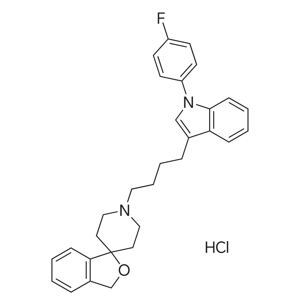 1'-(4-(1-(4-Fluorophenyl)-1H-indol-3-yl)butyl)-3H-spiro[isobenzofuran-1,4'-piperidine] hydrochloride