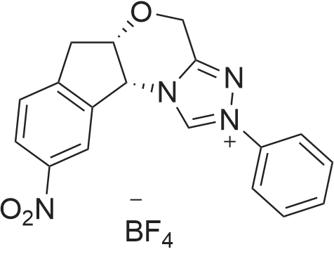 (5AS,10bR)-9-nitro-2-phenyl-5a,10b-dihydro-4H,6H-indeno[2,1-b][1,2,4]triazolo[4,3-d][1,4]oxazin-2-ium tetrafluoroborate