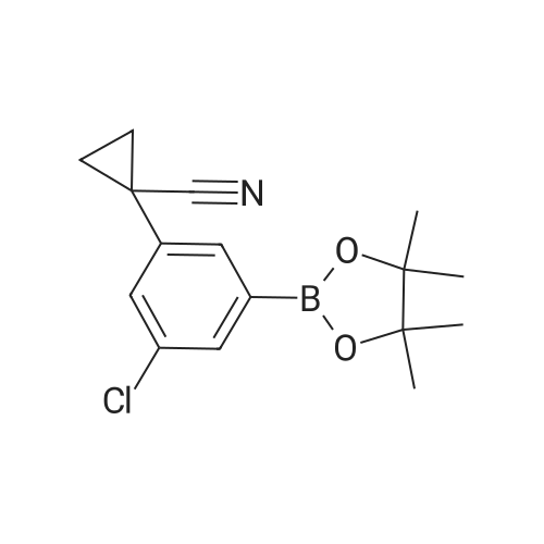 1-(3-Chloro-5-(4,4,5,5-tetramethyl-1,3,2-dioxaborolan-2-yl)phenyl)cyclopropanecarbonitrile