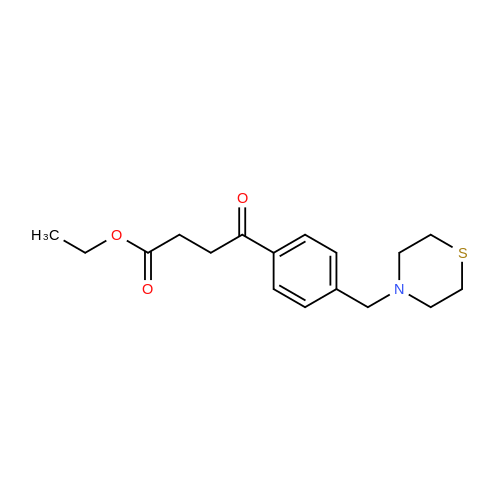 Ethyl 4-oxo-4-[4-(thiomorpholinomethyl)phenyl]butyrate